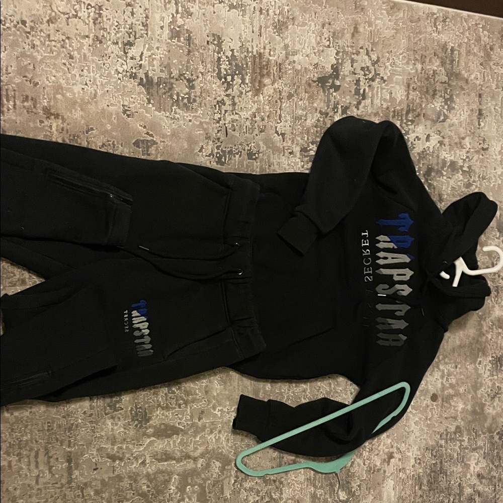 Black TRAPSTAR Men's Zip Up Sweater